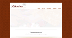 Desktop Screenshot of chantimamassage.com