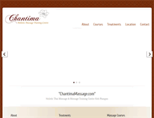 Tablet Screenshot of chantimamassage.com